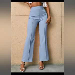 High Waist Seam Detail Pants size: XS (2) light blue